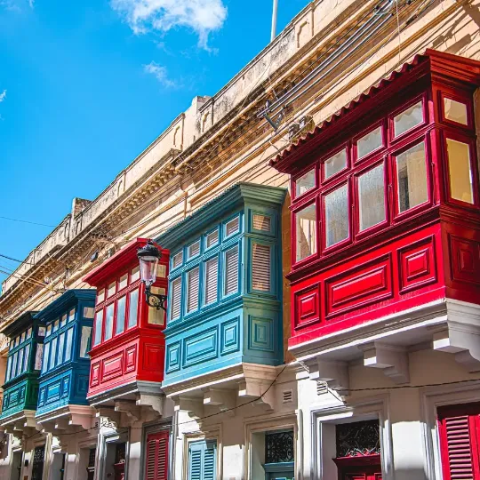 DMC Malta Rabat Colourful Houses