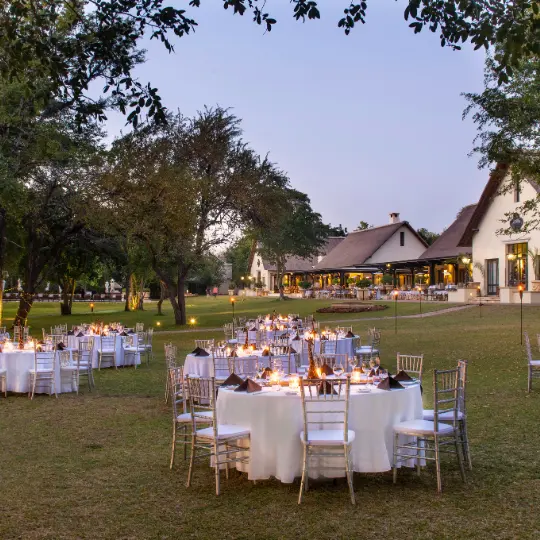 DMC Zambia dinner setting